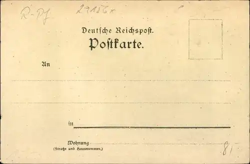 Litho Koblenz am Rhein, Königliches Schloss, Kutsche, Fächer, Pferde