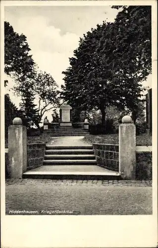 Ak Hiddenhausen in Westfalen, Kriegerdenkmal