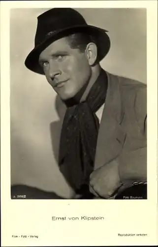 Ak Schauspieler Ernst von Klipstein, Ross 3858/2