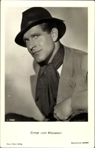Ak Schauspieler Ernst von Klipstein, Ross 3858/2