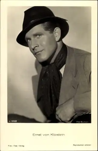 Ak Schauspieler Ernst von Klipstein, Ross 3858/2