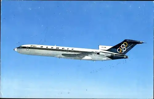 Ak Griechisches Passagierflugzeug, Olympic Airways, Boeing 727 200