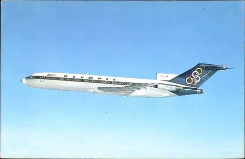 Ak Griechisches Passagierflugzeug, Olympic Airways, Boeing 727 200