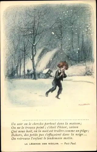 Künstler Ak Poulbot, Francisque, La Legende des Siecles, Petit Paul