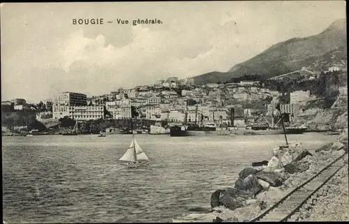 Ak Bougie Algerien, Vue generale