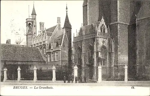 Ak Bruges Brügge Flandern Westflandern, La Grunthuis