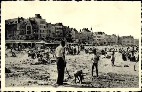 Ak Middelkerke Westflandern, Strand