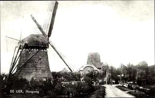 Ak De Lier Südholland, Hoogweg, Windmühle