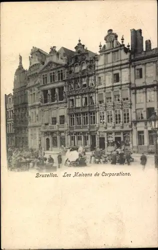 Ak Bruxelles Brüssel, Les Maisons de Corporations