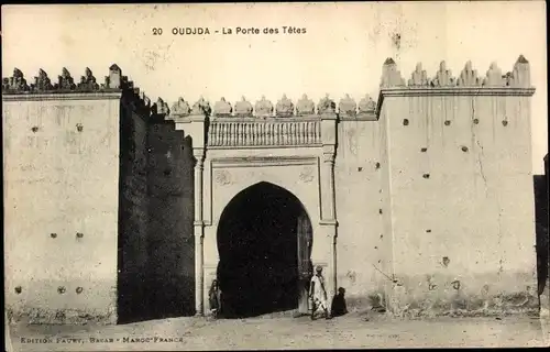 Ak Oudjda Oujda Marokko, Porte des Tetes, Tor