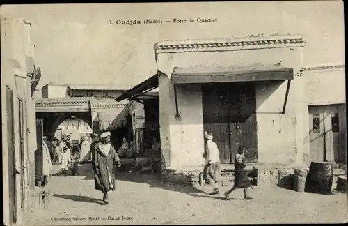 Ak Oudjda Oujda Marokko, Porte de Quartier