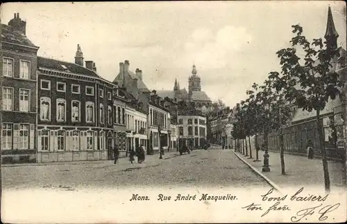 Ak Mons Wallonien Hennegau, Rue André Masquelier