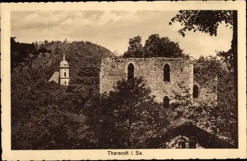 Ak Tharandt im Erzgebirge, Ruine