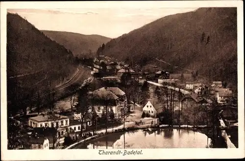 Ak Tharandt im Erzgebirge, Badetal