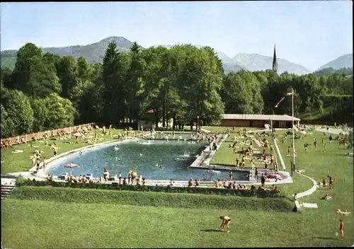 Ak Siegsdorf in Oberbayern, Freibad