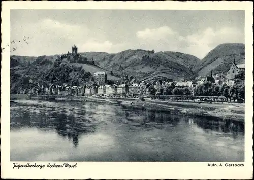 Ak Cochem an der Mosel, Jugendherberge, Moselpanorama, Burg