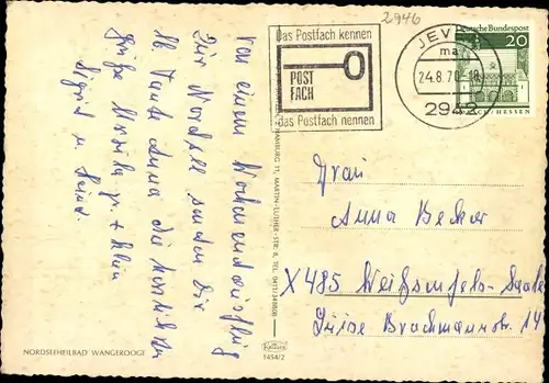 Ak Nordseebad Wangerooge in Ostfriesland, Strand