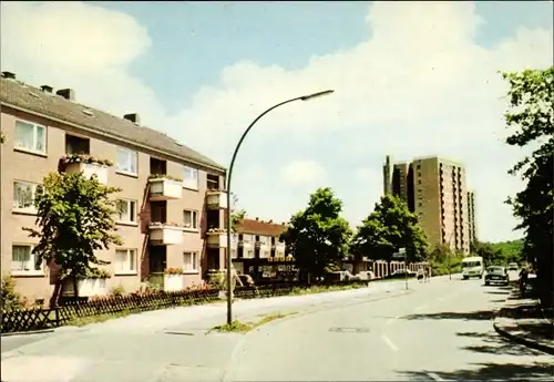 Ak Hamburg Harburg Neugraben, Straßenpartie, Hochhaus