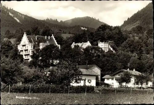 Ak Brannenburg in Oberbayern, Teilansicht, Gebäude