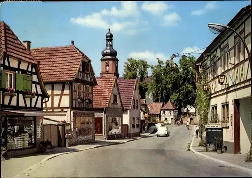 Ak Rheinzabern in der Pfalz, Landgasthof Goldenes Lamm, Straßenansicht