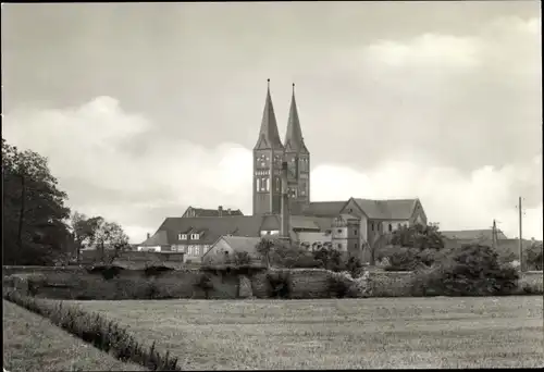 Ak Jerichow an der Elbe, Panorama, Kirchtürme