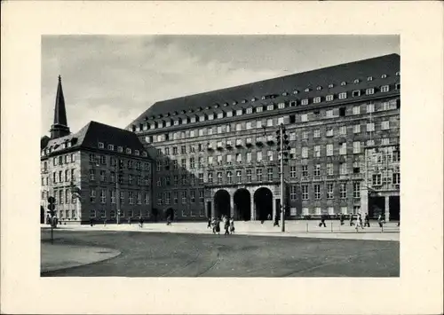 Ak Bochum im Ruhrgebiet, Rathaus, Außenansicht