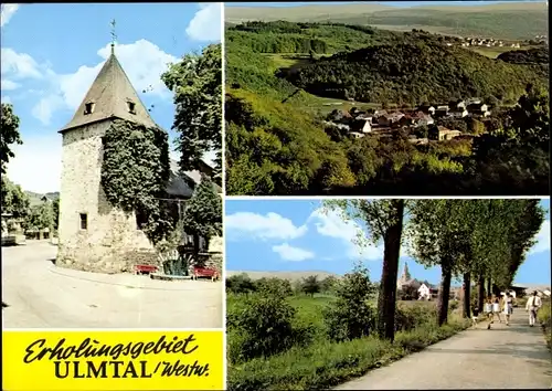 Ak Ulm Ulmtal Greifenstein im Westerwald Hessen, Panorama, Turm, Erholungsgebiet, Walter Koch, Leben