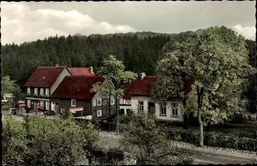 Ak Breitenbruch Arnsberg im Sauerland, Altes Gasthaus Spindeldreher, Außenansicht