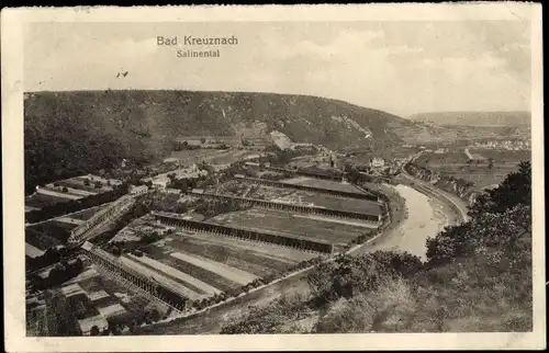 Ak Bad Kreuznach in Rheinland Pfalz, Salinental, Panorama