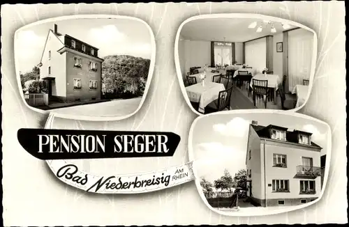 Ak Niederbreisig Bad Breisig am Rhein, Pension Seger, Quellenstraße 5