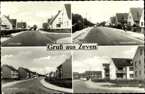 Ak Zeven in Niedersachsen, Lühnenfeld, Godenstedterstr., Beethovenweg