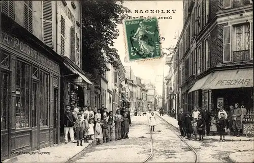 Ak Bagnolet Seine Saint Denis, Rue Sidi Carnot