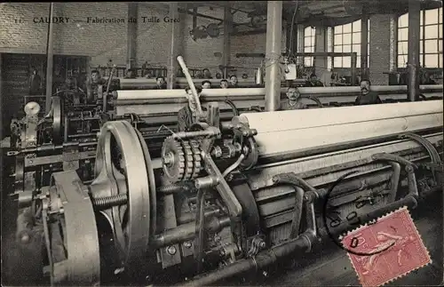Ak Caudry Nord, Fabrication du Tulle Grec
