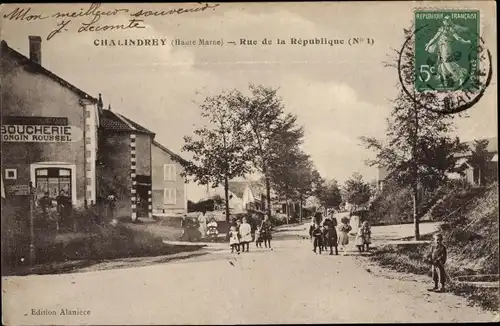 Ak Chalindrey Haute-Marne, Rue de la Republique