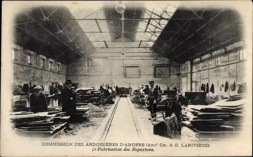 Ak Angers Maine et Loire, Commission des Ardoiseres, Fabrication des Repartons