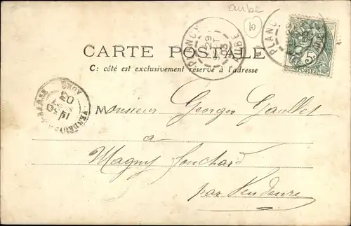 Ak Plancy l’Abbaye Aube, Rue Saint Victor