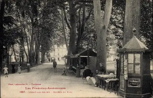 Ak Ussat les Bains Ariege, Entrée du Parc