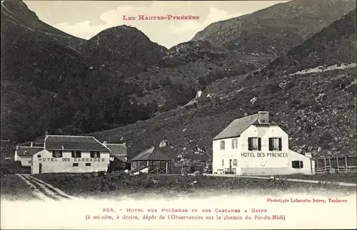 Ak Gripp Hautes-Pyrénées, Hotel des Pyrenees et des Cascades