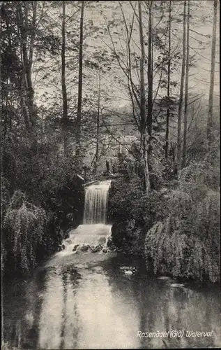 Ak Rosendael Rozendaal Gelderland, Wasserfall