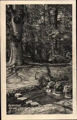 Ak Rosendael Rozendaal Gelderland, De vier Steentjes