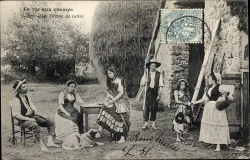 Ak La vie aux champs, la Tireuse dde cartes