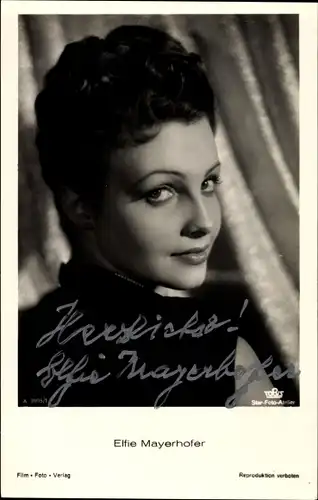 Ak Schauspielerin Elfie Mayerhofer, Portrait, Tobis A 3905 1