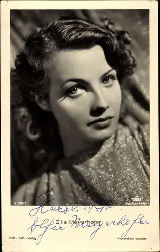 Ak Schauspielerin Elfie Mayerhofer, Portrait, Autogramm