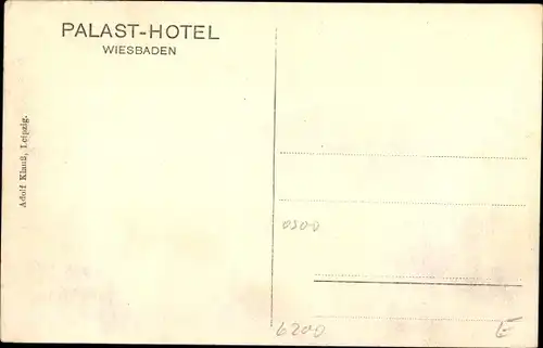 Ak Wiesbaden in Hessen, Palasthotel