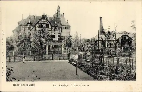 Ak Dresden Loschwitz, Dr. Teuscher's Sanatorium