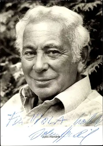 Ak Sänger und Rundfunkmoderator John Hendrik, Portrait, Autogramm