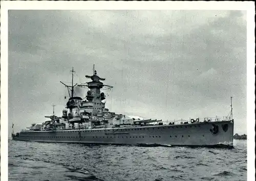 Ak Deutsches Kriegsschiff, Admiral Scheer, Panzerschiff