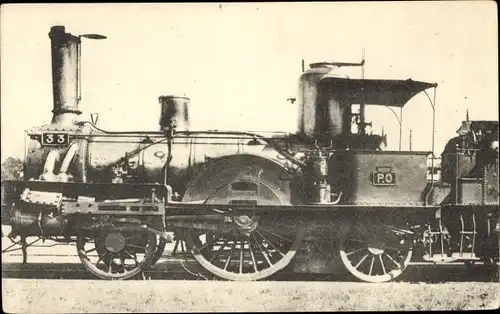 Ak Französische Eisenbahn, Dampflokomotive, Chemin de fer, Locomotives de l'Orléans, Machine No 33
