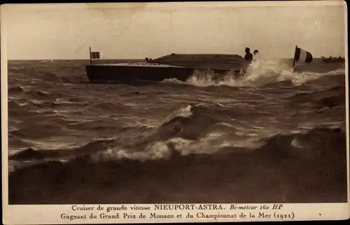 Ak Cruiser de grande vitesse Nieuport Astra, Gagnant du Grand Prix de Monaco 1921