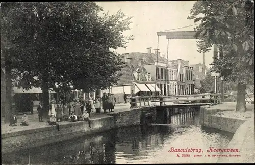Ak Heerenveen Friesland Niederlande, Basculebrug